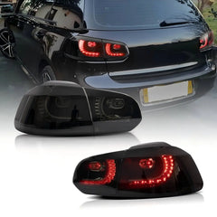 09-14 Volkswagen Golf 6th Gen Mk6 (5K) Hatchback Vland LED Tail Lights with Amber Sequential Turn Signals