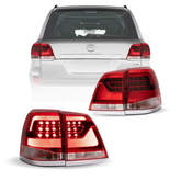 08-15 トヨタ ランドクルーザー 200 シリーズ Vland LED テールライト アンバー ターン シグナル