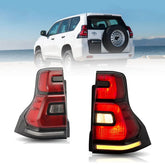 10-16 Toyota Land Cruiser Prado 4th Gen Vland LED Tail Light with Sequential Turn Signal Red