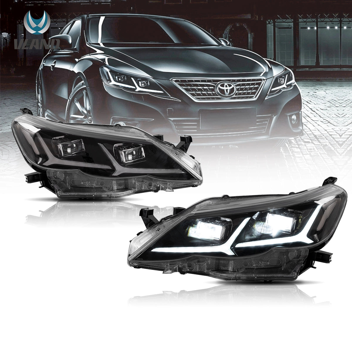 09-13 トヨタ レイズ/マークX 2代目(X130) Vland LEDプロジェクター 09-13 トヨタ レイズ/マークX 2代目(X130) Vland LEDプロジェクター