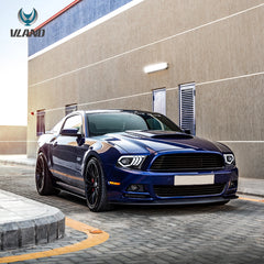 10-14 Ford Mustang 5th Generation Minor Changed Version Vland LED Dual Beam Projector Headlight Black