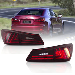 05-13 Lexus IS Series 2nd Generation (XE20) Vland LED Tail Lights with Amber Turn Signals