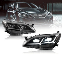 09-12 Toyota Reiz/Mark X 2nd Generation (X130) Pre-Facelift Vland LED Projector Headlight Black