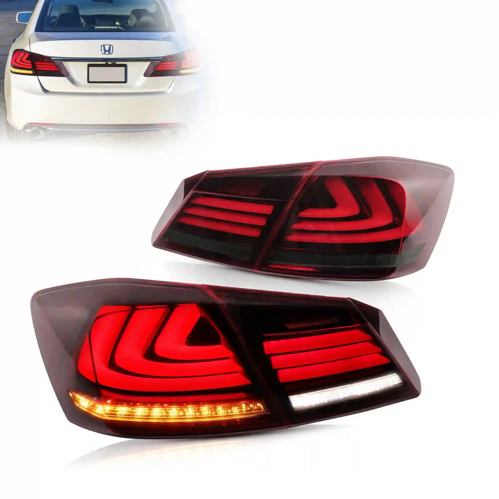 あひる様　ホンダ　アコードセダン CL7 テールライト 赤 2個セット 13-17 ホンダ アコード 第 9 世代セダン Vland LED テールランプ