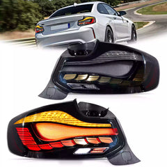 VLAND BMW 2シリーズ F22/F23・M2 F87（2014～2021年式）用 OLEDテールライト ダイナミック点灯機能付き GTSスタイル Eマーク認証取得