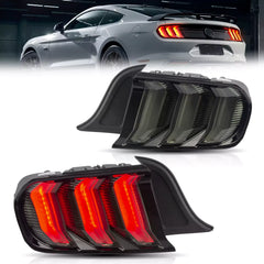 VLAND 2015-2023年 フォード マスタング S550 LEDテールライト 5パターン点灯 ウインカー機能付き Eマーク取得済み