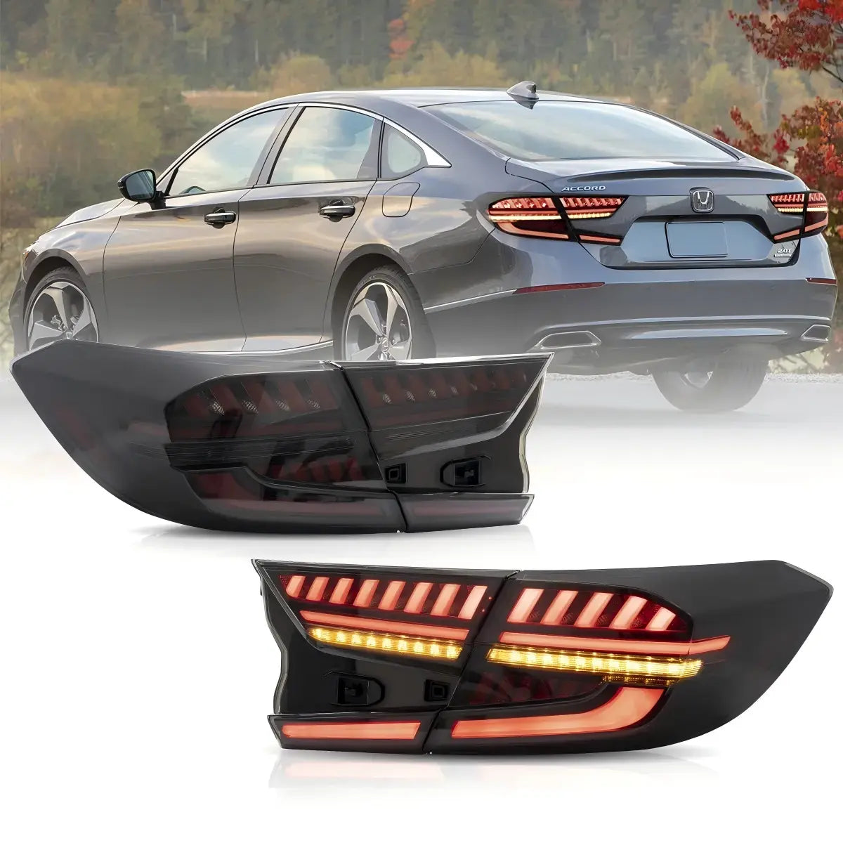 18-22 Honda Accord 10th Gen (CV1/CV2/CV3) Pre-Facelift Vland LED Tail Lamp with Dynamic Welcome Light