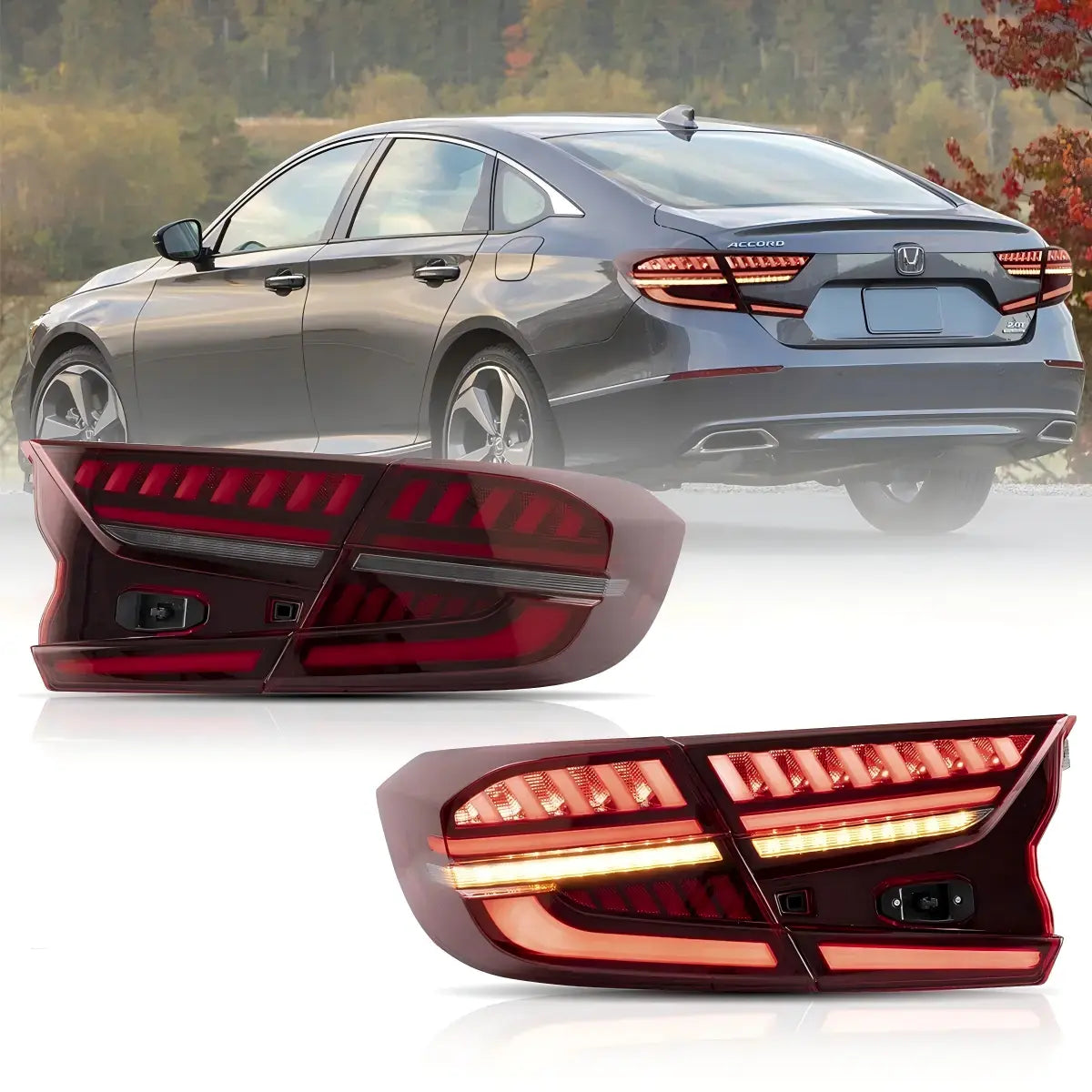 18-22 Honda Accord 10th Gen (CV1/CV2/CV3) Pre-Facelift Vland LED Tail Lamp with Dynamic Welcome Light