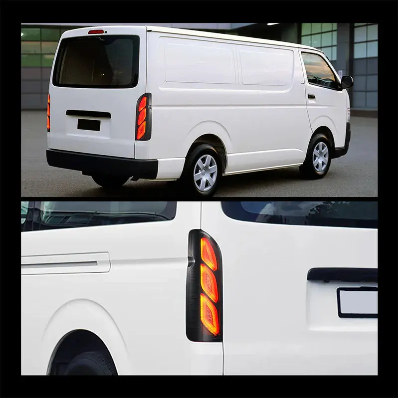 2005-2019年式 トヨタ ハイエース用 VLAND LEDテールライト（スタートアップアニメーション付き）