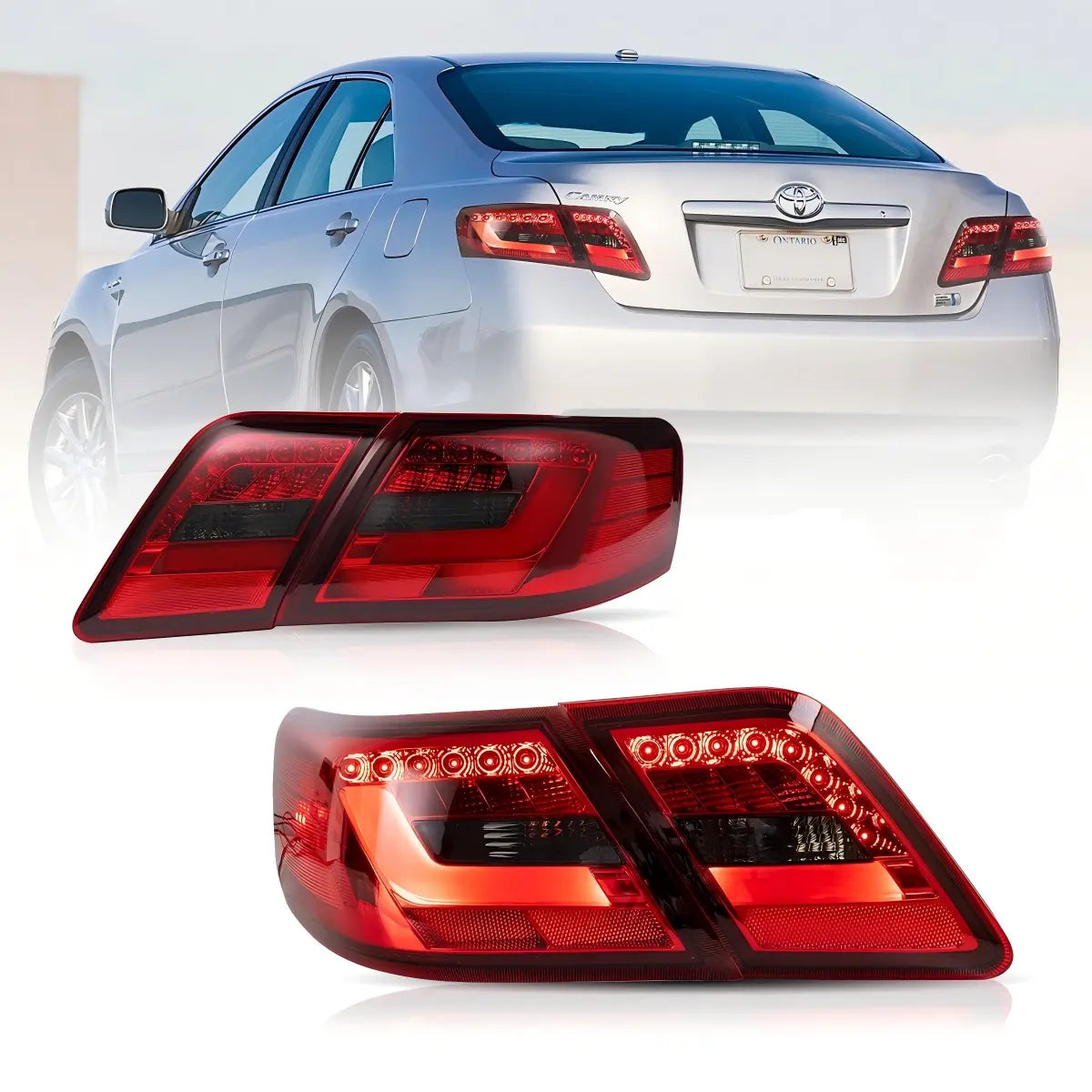 07-11 Toyota Camry XV40 Regular Model Vland LED Tail Lamp with Amber Turn Signal