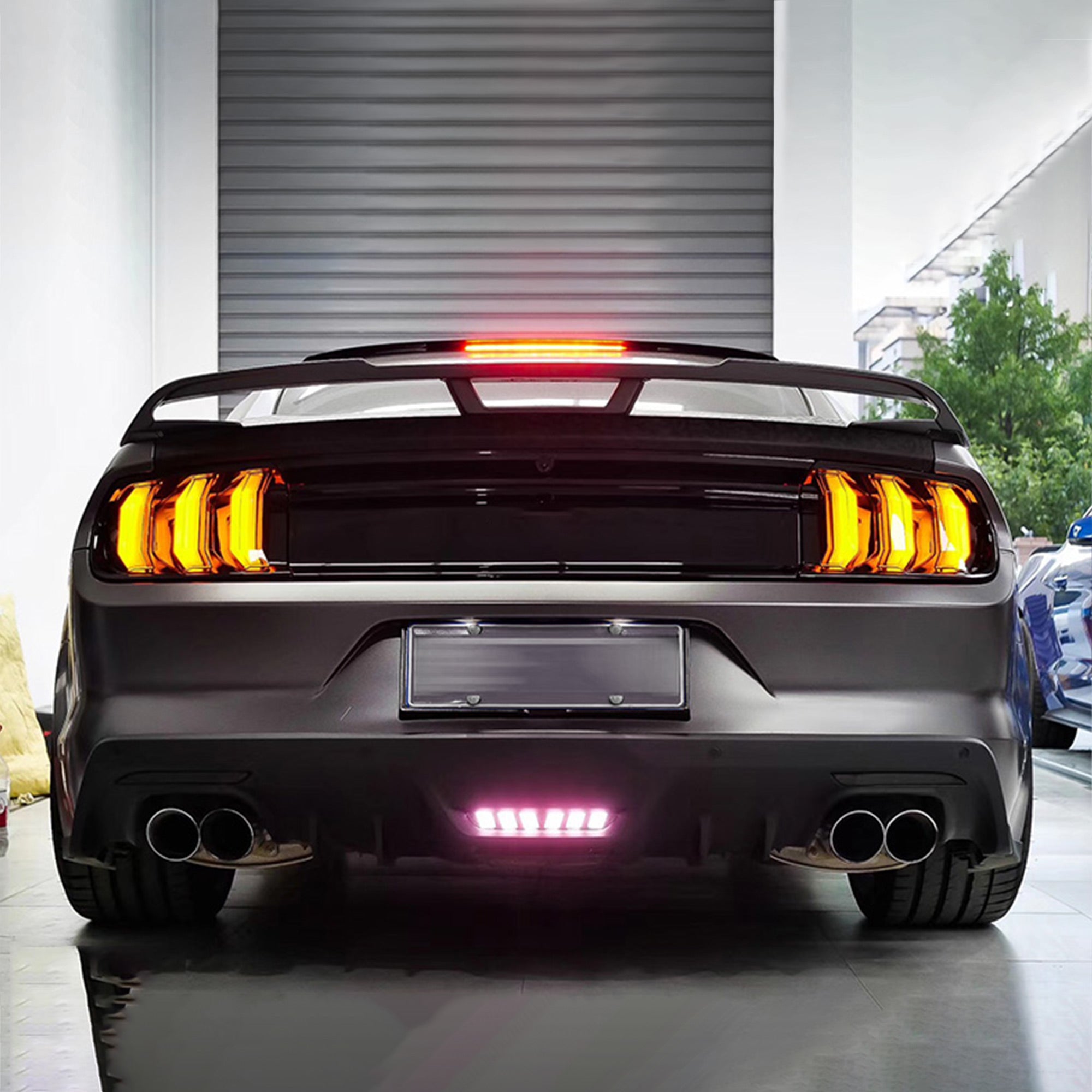 VLAND 2015-2023年 フォード マスタング S550 LEDテールライト 5パターン点灯 ウインカー機能付き Eマーク取得済み