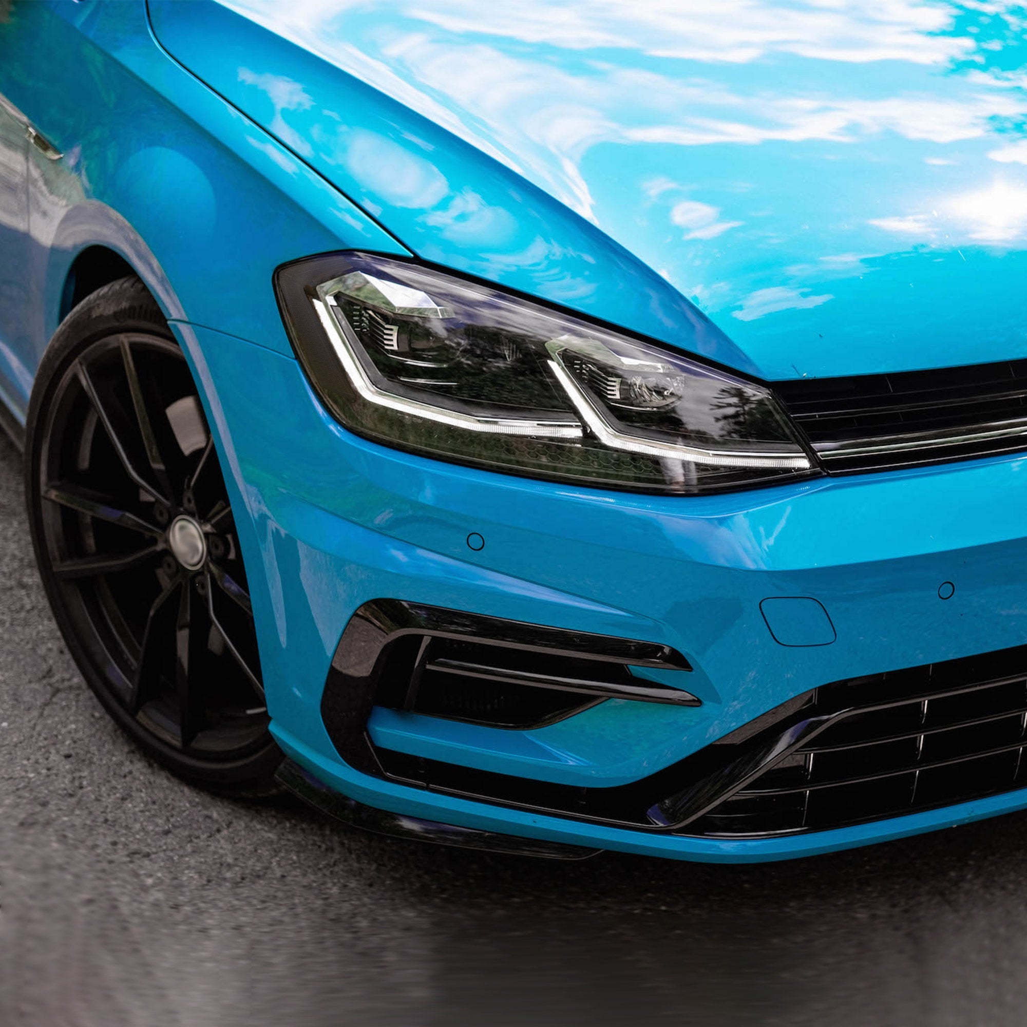 VLAND 2018-2021 Golf MK7.5 ハロゲンモデル用ヘッドライト Eマーク認証付き