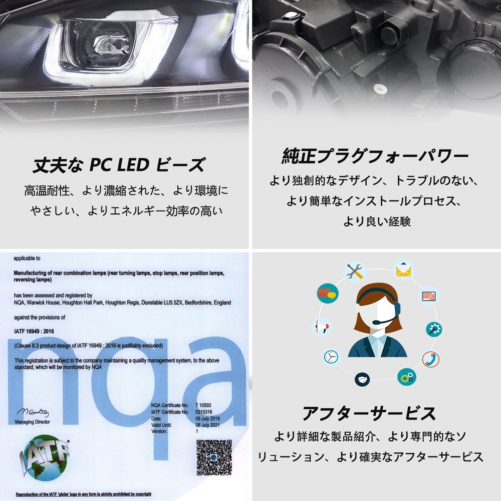 08-14 フォルクスワーゲン ゴルフ ヘッドライト-13