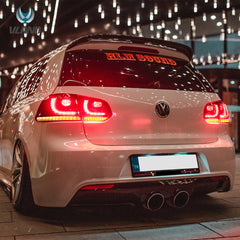 09-14 Volkswagen Golf 6th Gen Mk6 (5K) Hatchback Vland LED Tail Lights with Amber Sequential Turn Signals