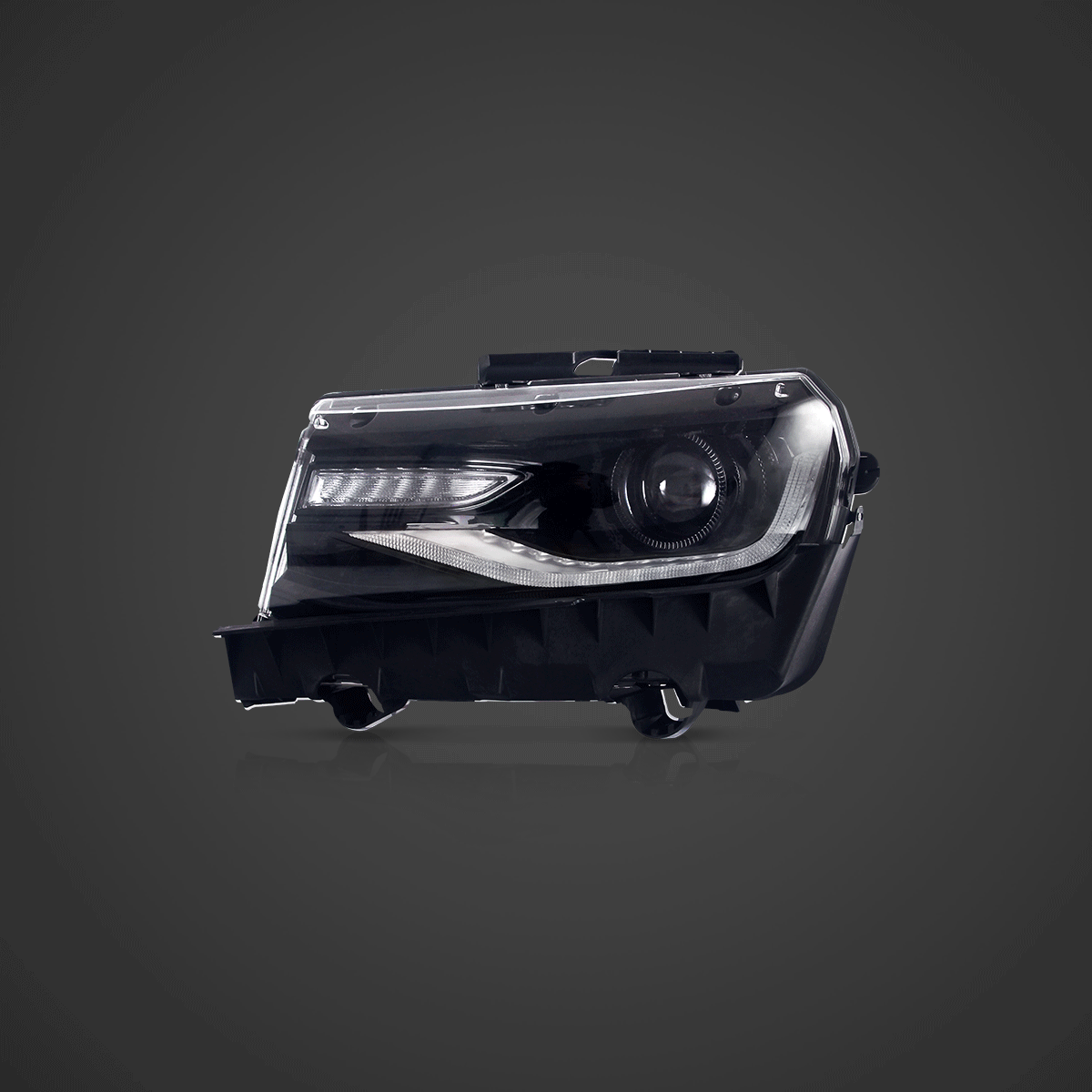 14-15 Chevrolet Camaro Vland RGB デュアルビームプロジェクターヘッドライト ブラック