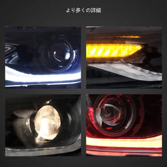 14-15 Chevrolet Camaro Vland RGB Dual Beam Projector Headlights Black