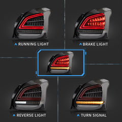 17-22 Suzuki Swift Sport 3th Gen (A2L414) Hatchback Vland LED Tail Lamp with Sequential Turn Signal