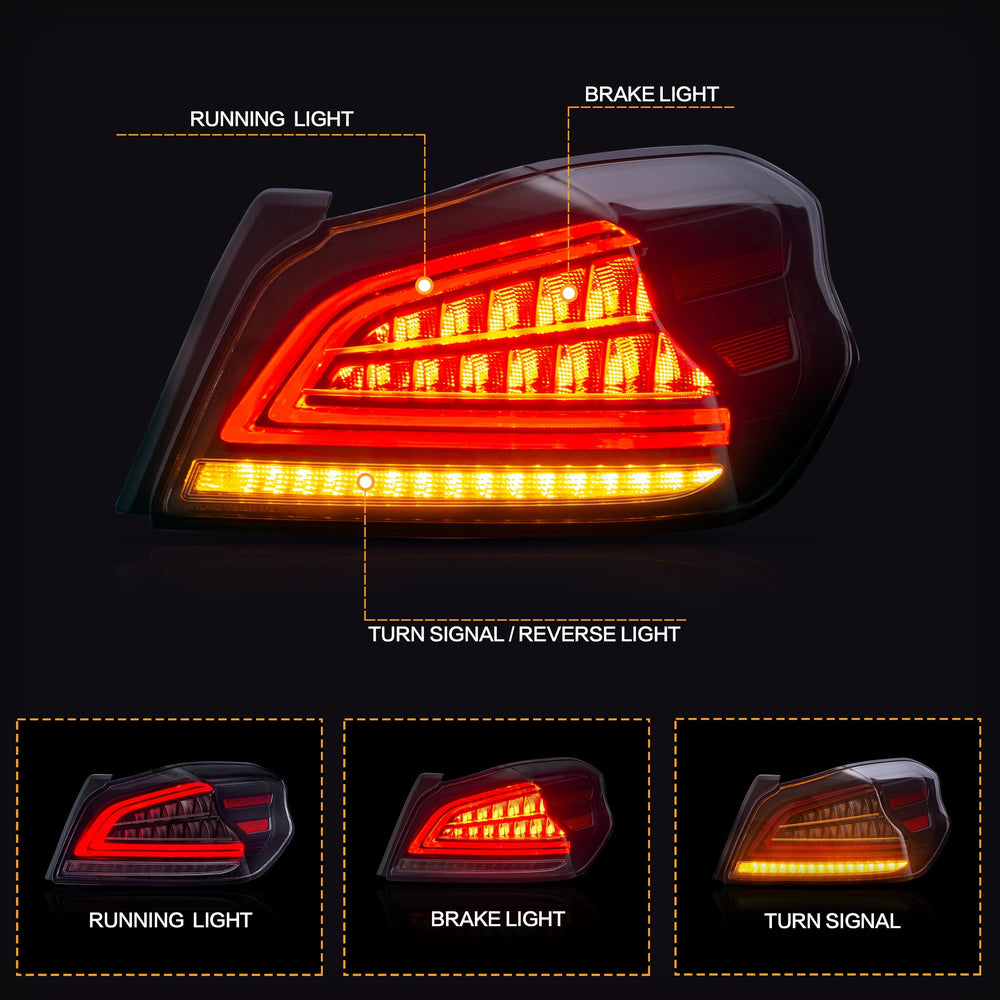 VLAND TAIL LIGHT ASSEMBLY FIT FOR 2015-2019 Subaru WRX / STI 汽车照明系统 Vland Manufacturer 
