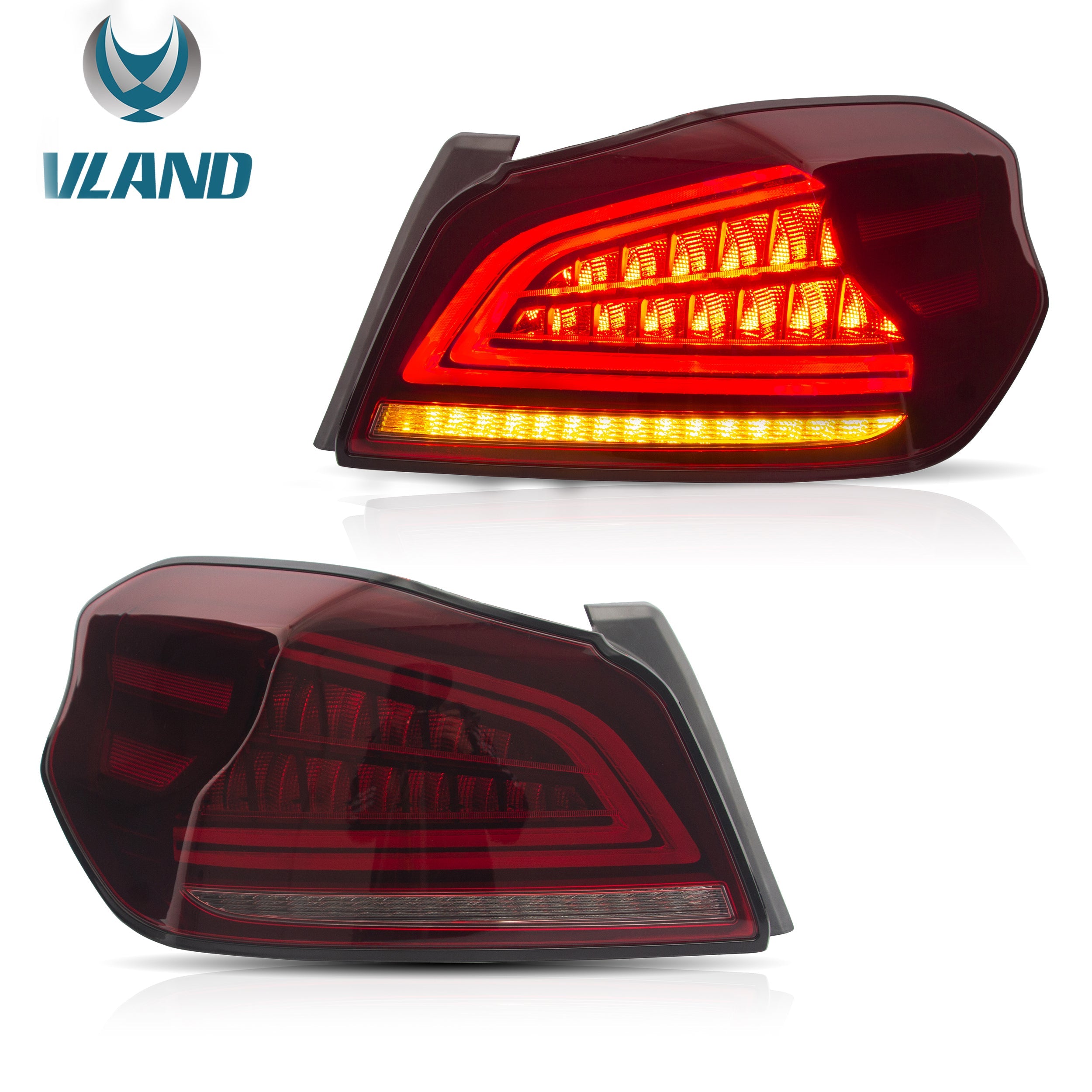 VLAND TAIL LIGHT ASSEMBLY FIT FOR 2015-2019 Subaru WRX / STI 汽车照明系统 Vland Manufacturer RED 